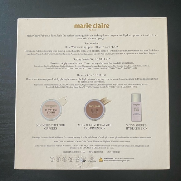 NWT-MARIE CLAIRE PARIS-FABULOUS FACE SET - Picture 8 of 11